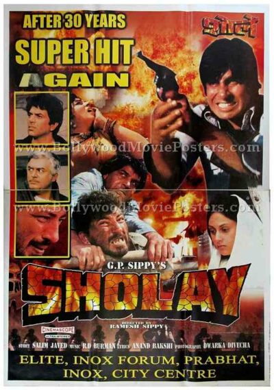Sholay original Bollywood posters for sale online