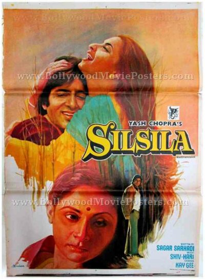Silsila 1981 Amitabh Rekha Yash Chopra old movie posters for sale in mumbai