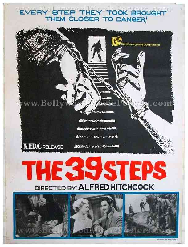 The 39 Steps original Alfred Hitchcock movie posters