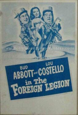 Abbott and Costello in the Foreign Legion old vintage movie handbills for sale online in US, UK, Mumbai, India