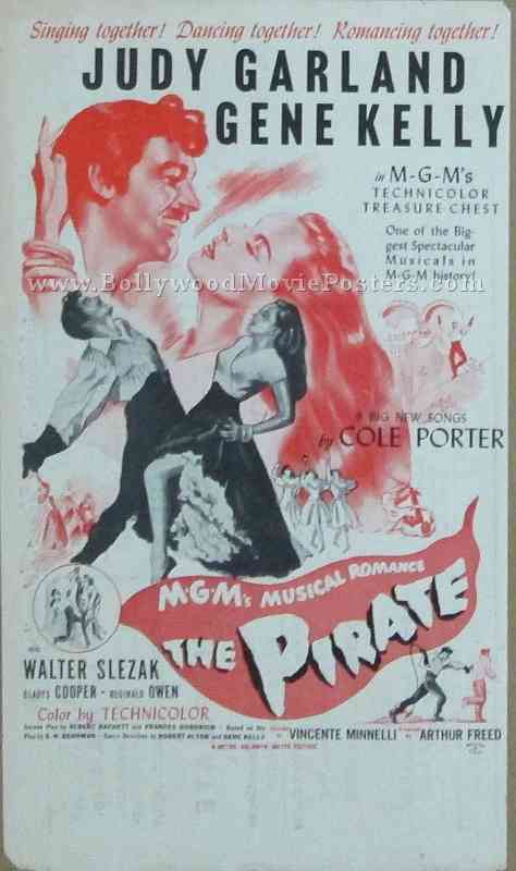 The Pirate 1948 old vintage movie handbills for sale online in US, UK, Mumbai, India