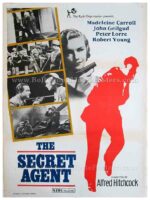 The Secret Agent original Alfred Hitchcock movie posters for sale