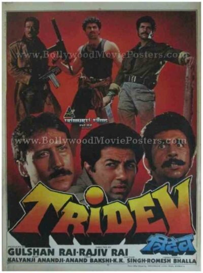 Tridev 1989 buy classic hindi bollywood movie film posters