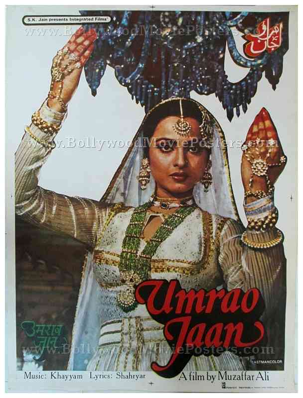 Umrao Jaan Rekha old vintage Bollywood movie posters for sale