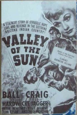 Valley of the Sun 1942 old vintage movie handbills for sale online in US, UK, Mumbai, India