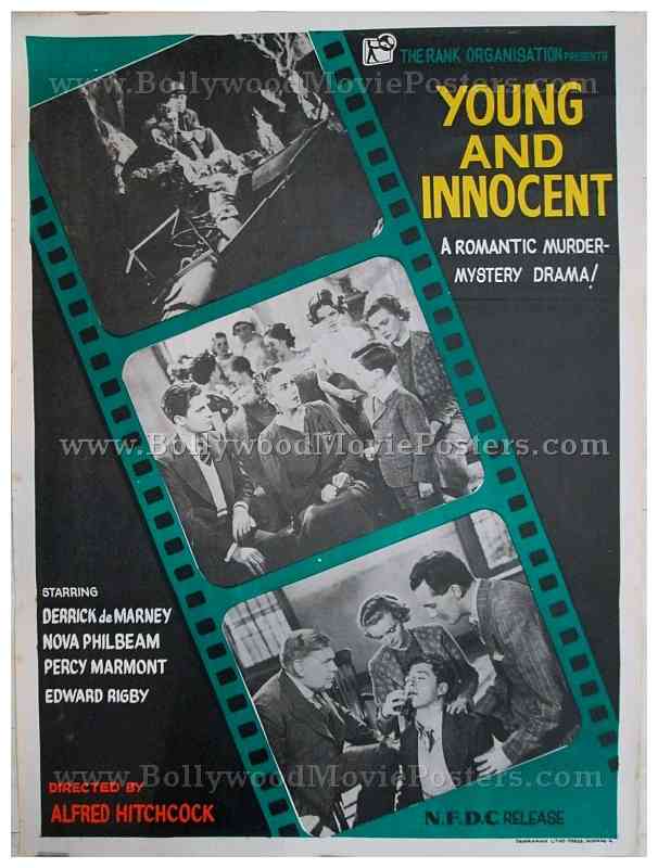 Young and Innocent original Alfred Hitchcock movie posters for sale